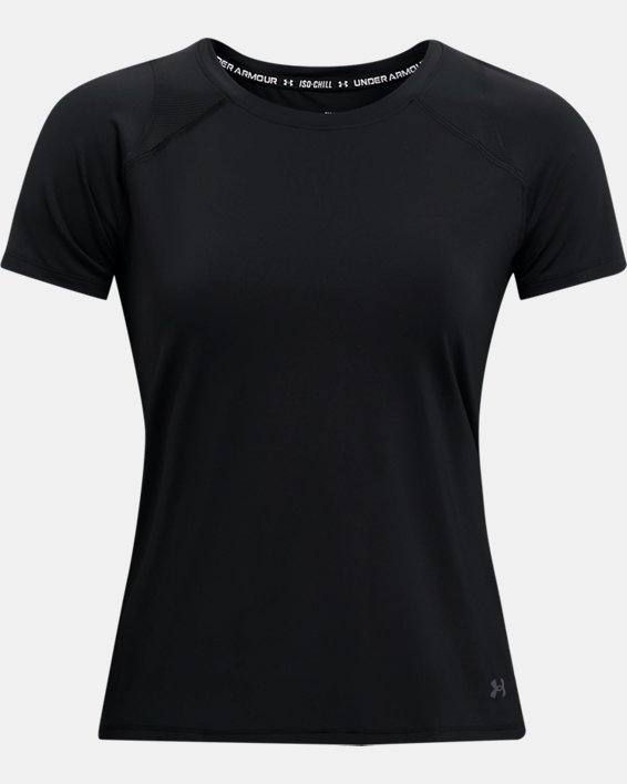 Camiseta de manga corta UA Iso-Chill Run para mujer, Black, pdpMainDesktop image number 6